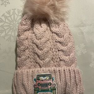Pink beanie with soft lining